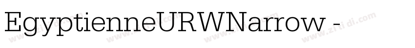 EgyptienneURWNarrow 字体转换